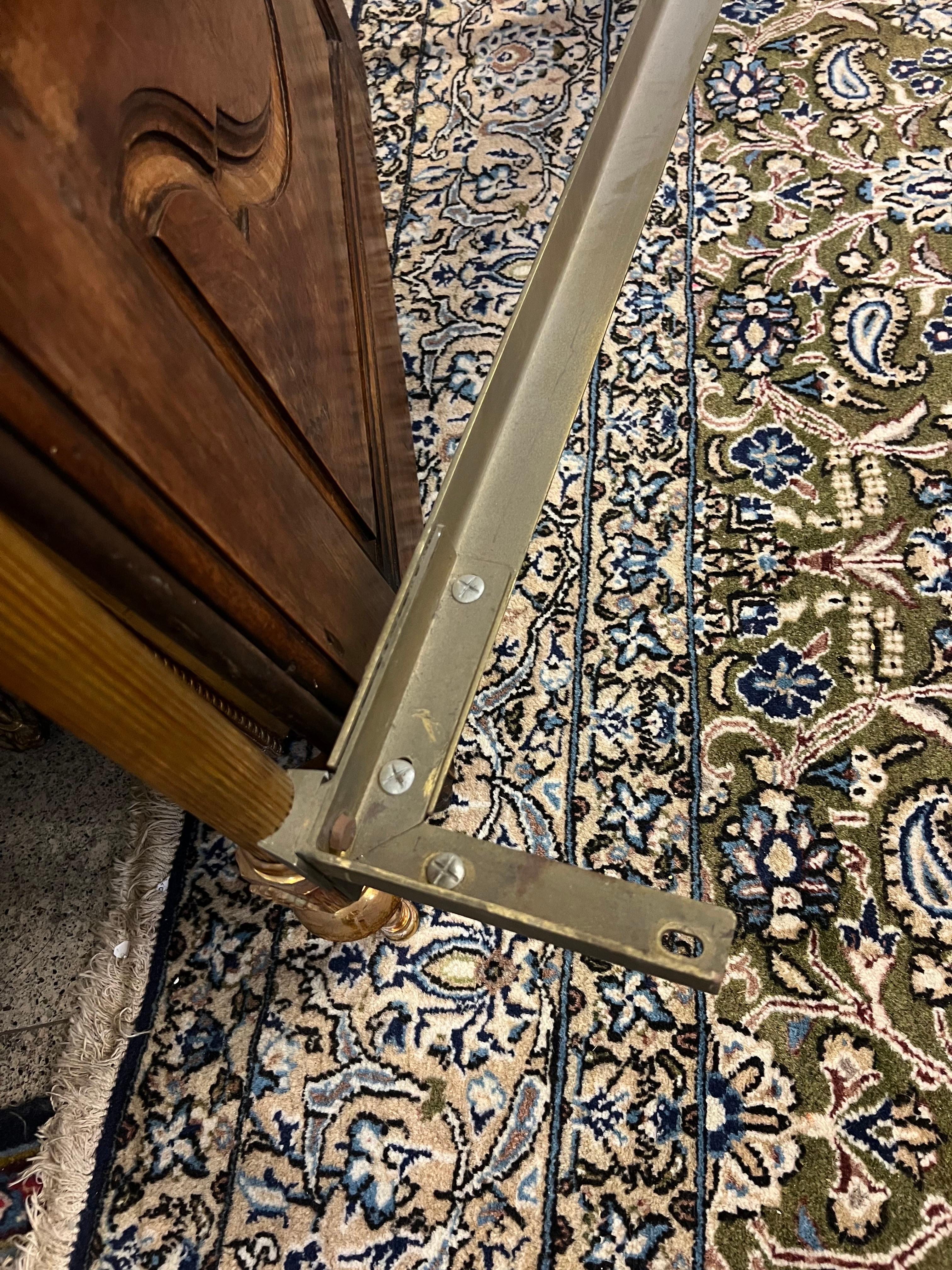 20th Century French Brass Bed Frame Parts by Albert Will For Sale 3