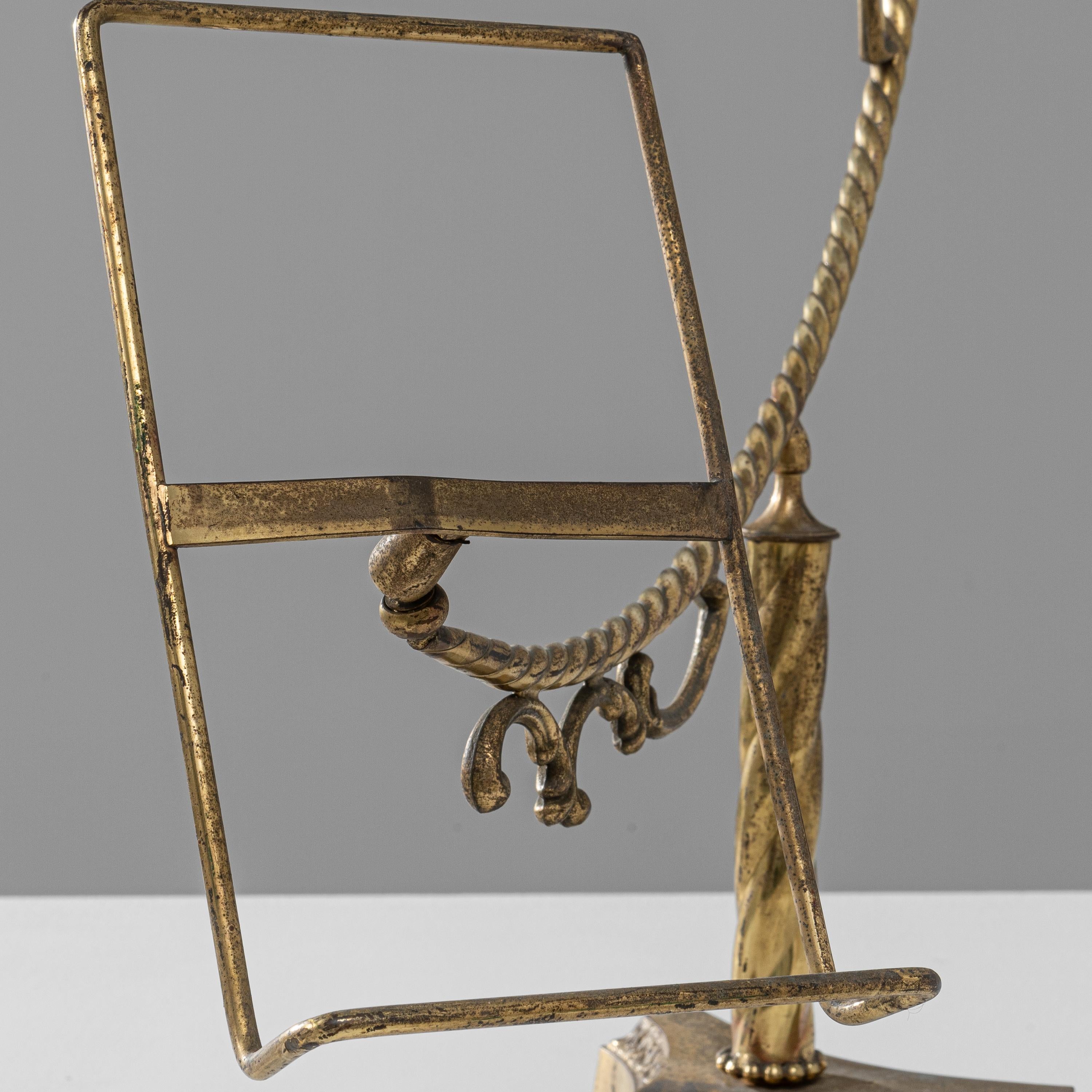 20th Century French Brass Book Stand For Sale 7