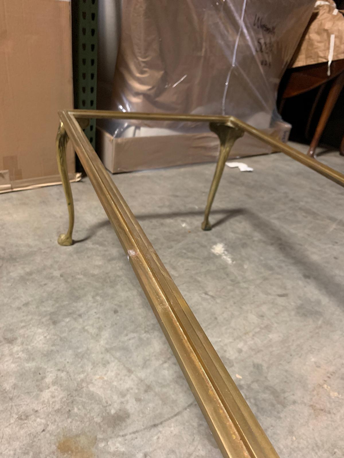 20th Century French Brass Bronze Coffee Table Base 7