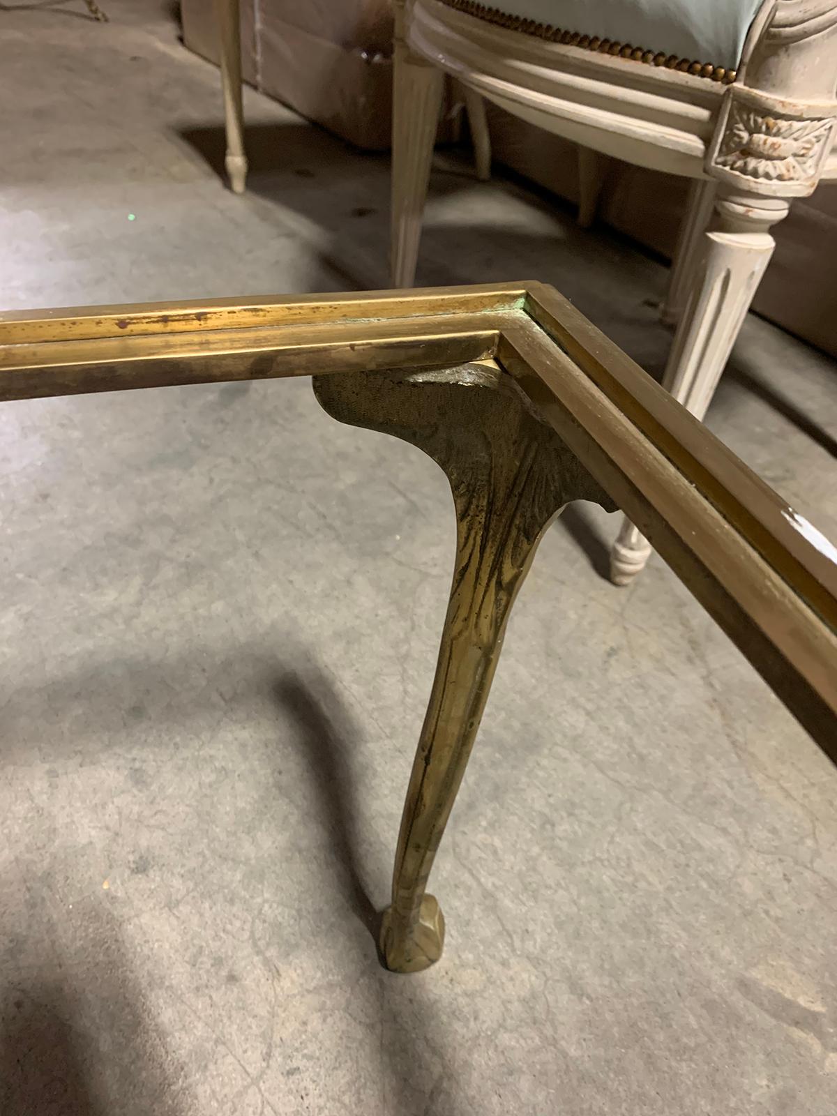 20th Century French Brass Bronze Coffee Table Base 8