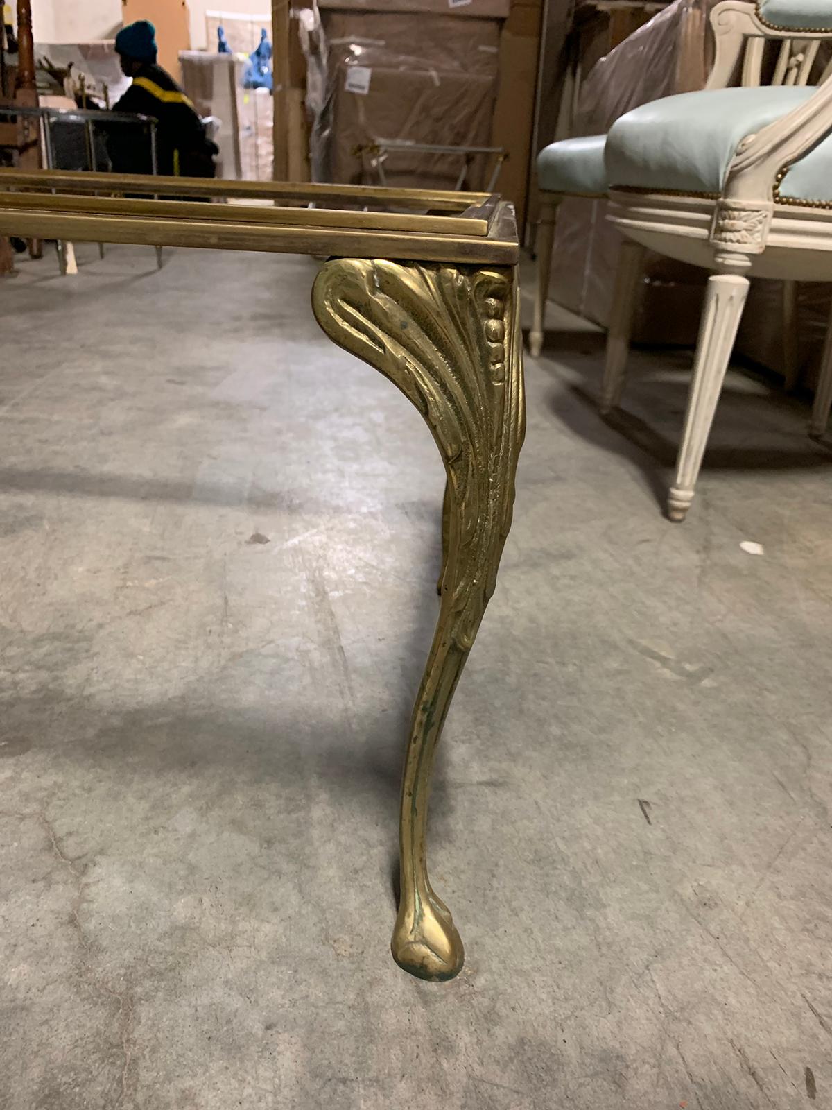 20th Century French Brass Bronze Coffee Table Base 5