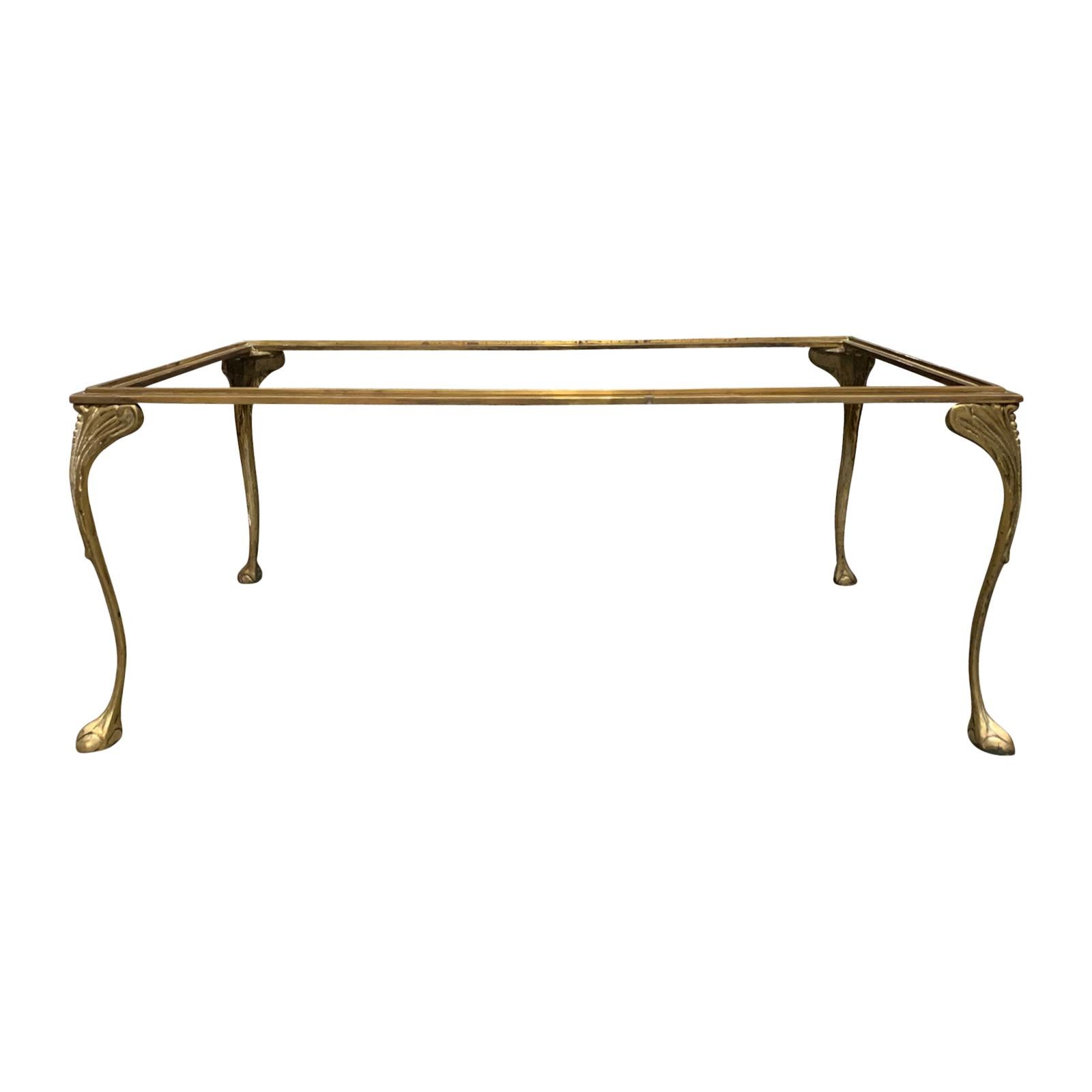 20th Century French Brass Bronze Coffee Table Base