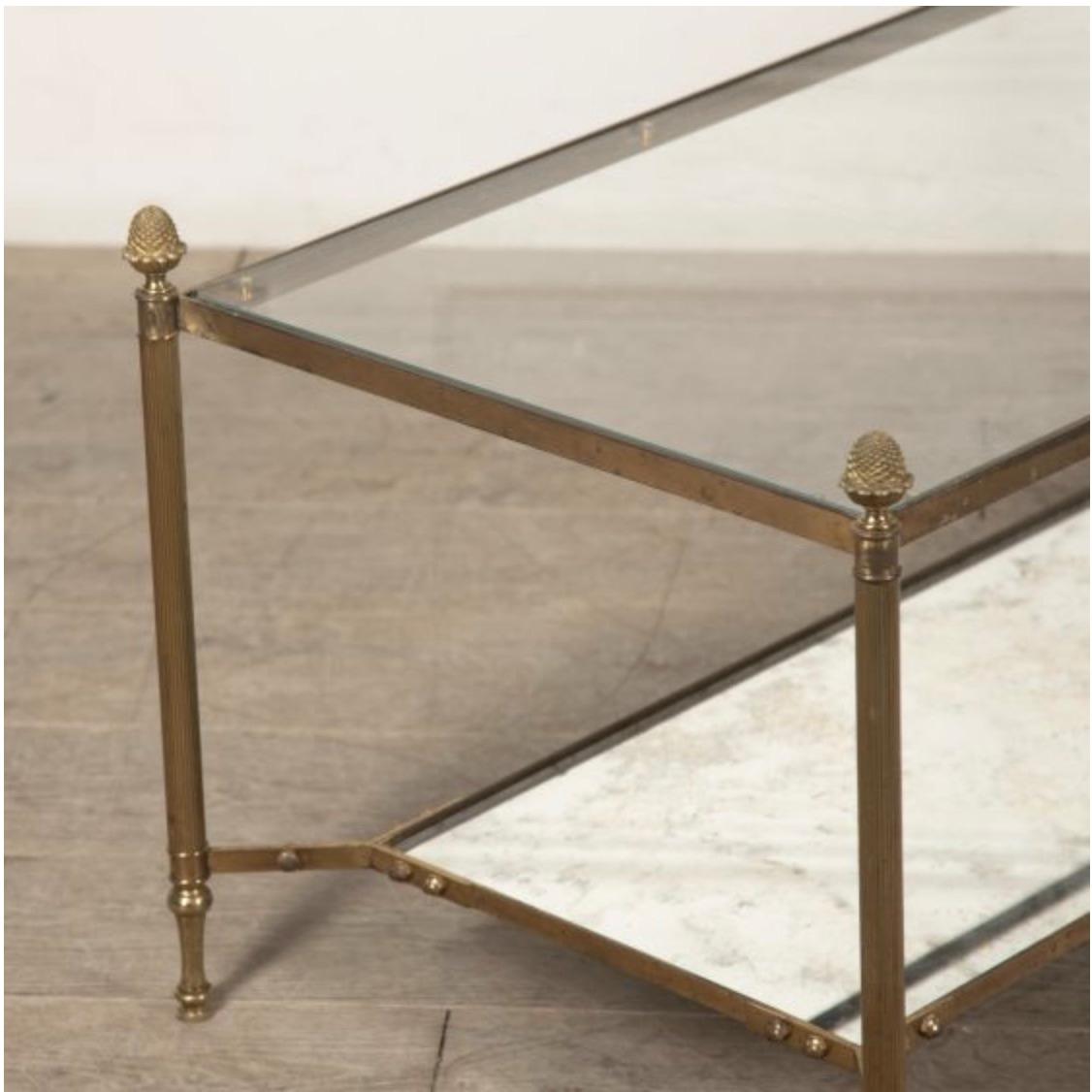 20ième siècle Table basse en laiton du 20e siècle en vente