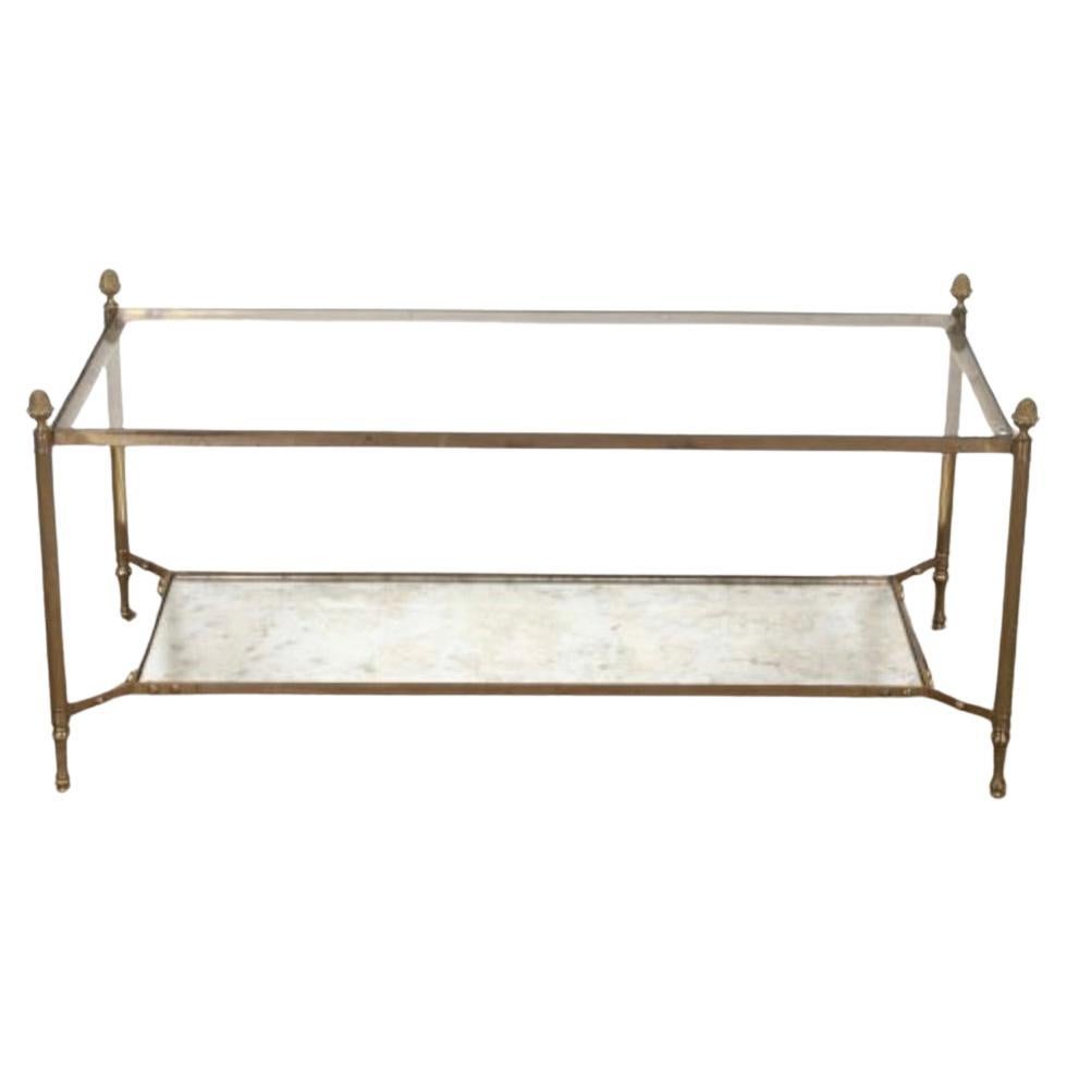 Table basse en laiton du 20e siècle en vente