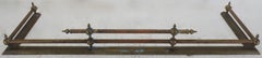 20th Century French Brass Fireplace Fender