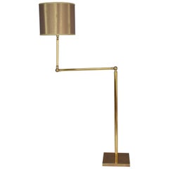 20th Century French Brass Floor Lamp, 1960s