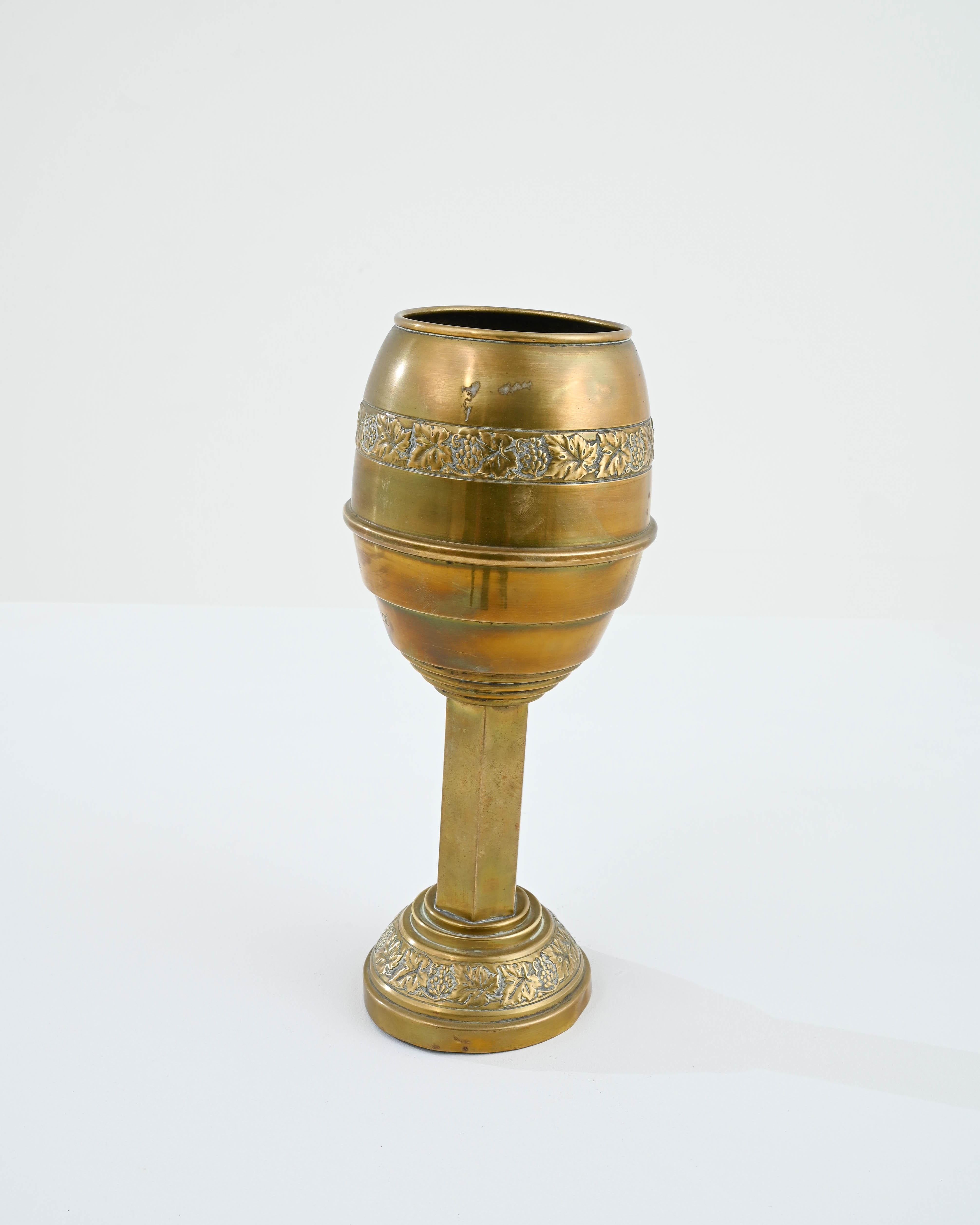 20th Century French Brass Goblet In Good Condition For Sale In High Point, NC