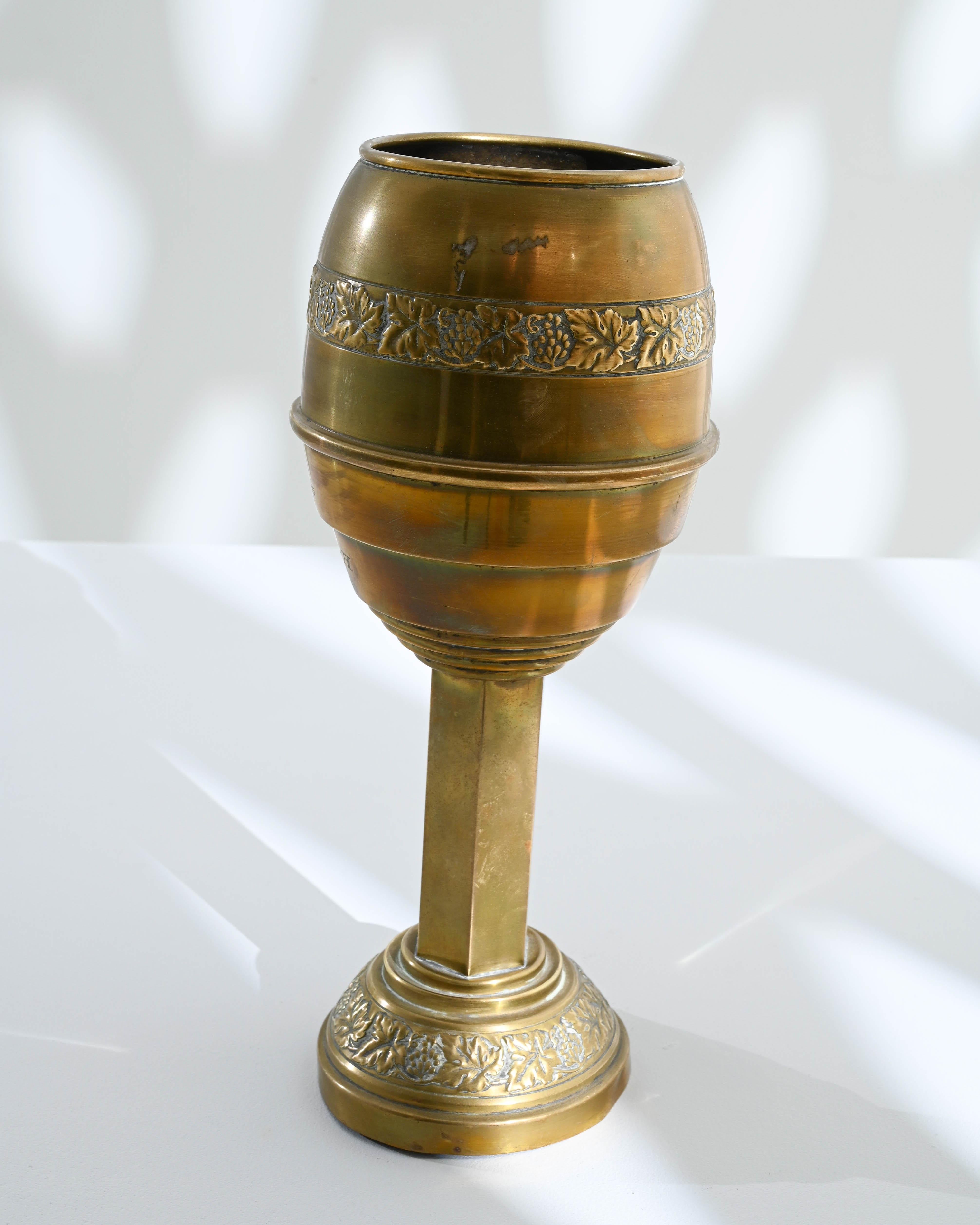 20th Century French Brass Goblet For Sale 2