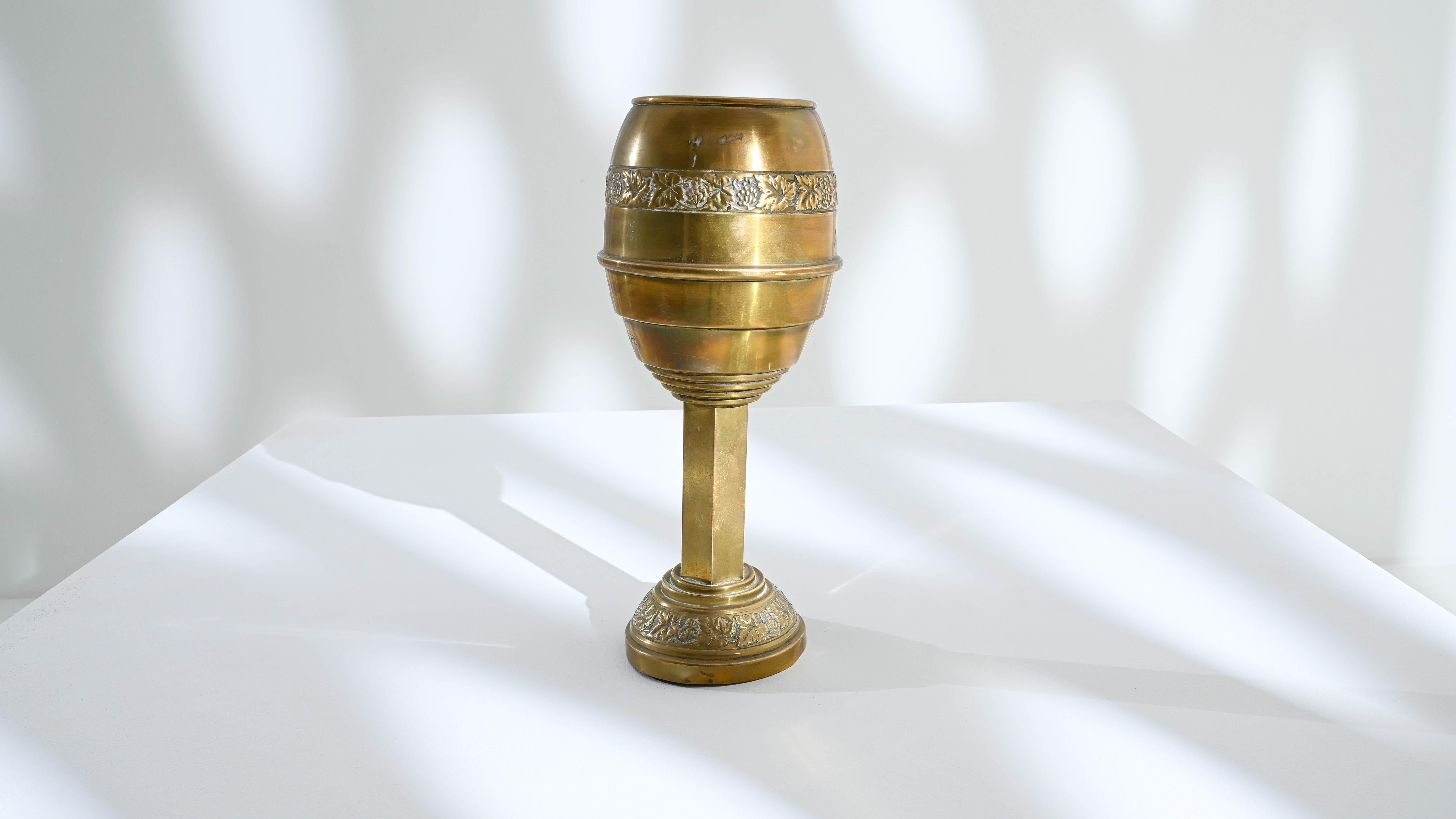 20th Century French Brass Goblet For Sale 3