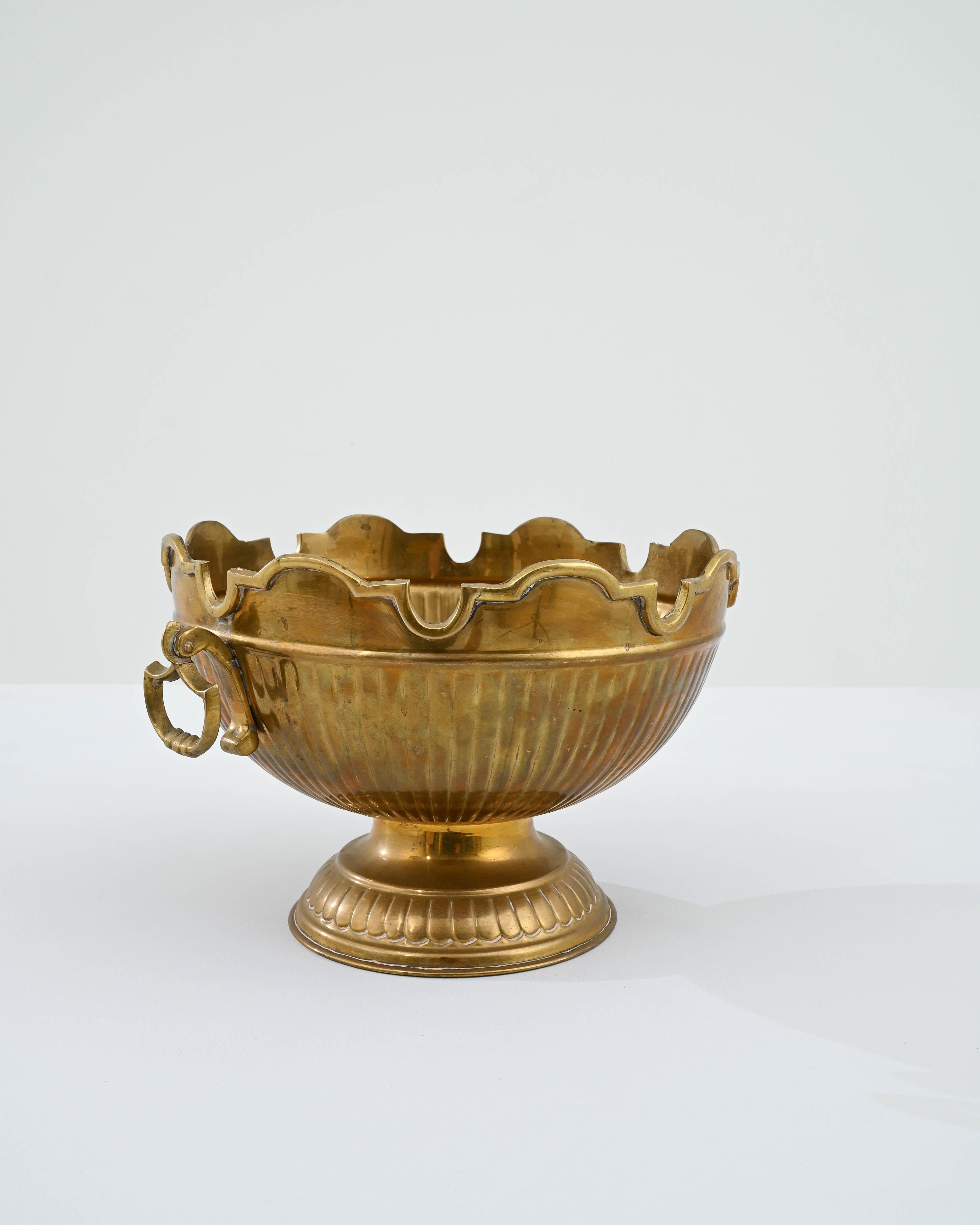 20th Century French Brass Ice Bucket  In Good Condition In High Point, NC