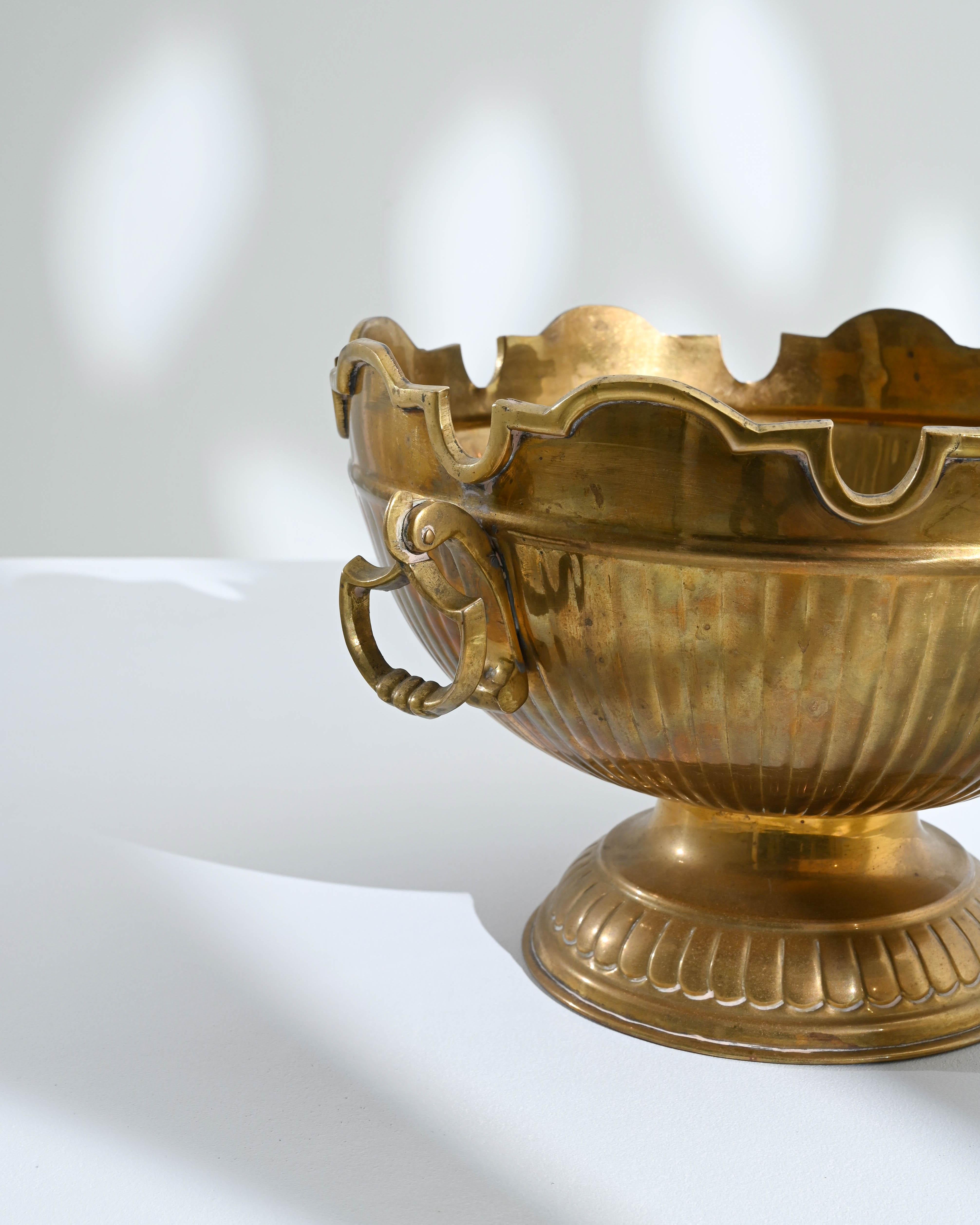 20th Century French Brass Ice Bucket  2