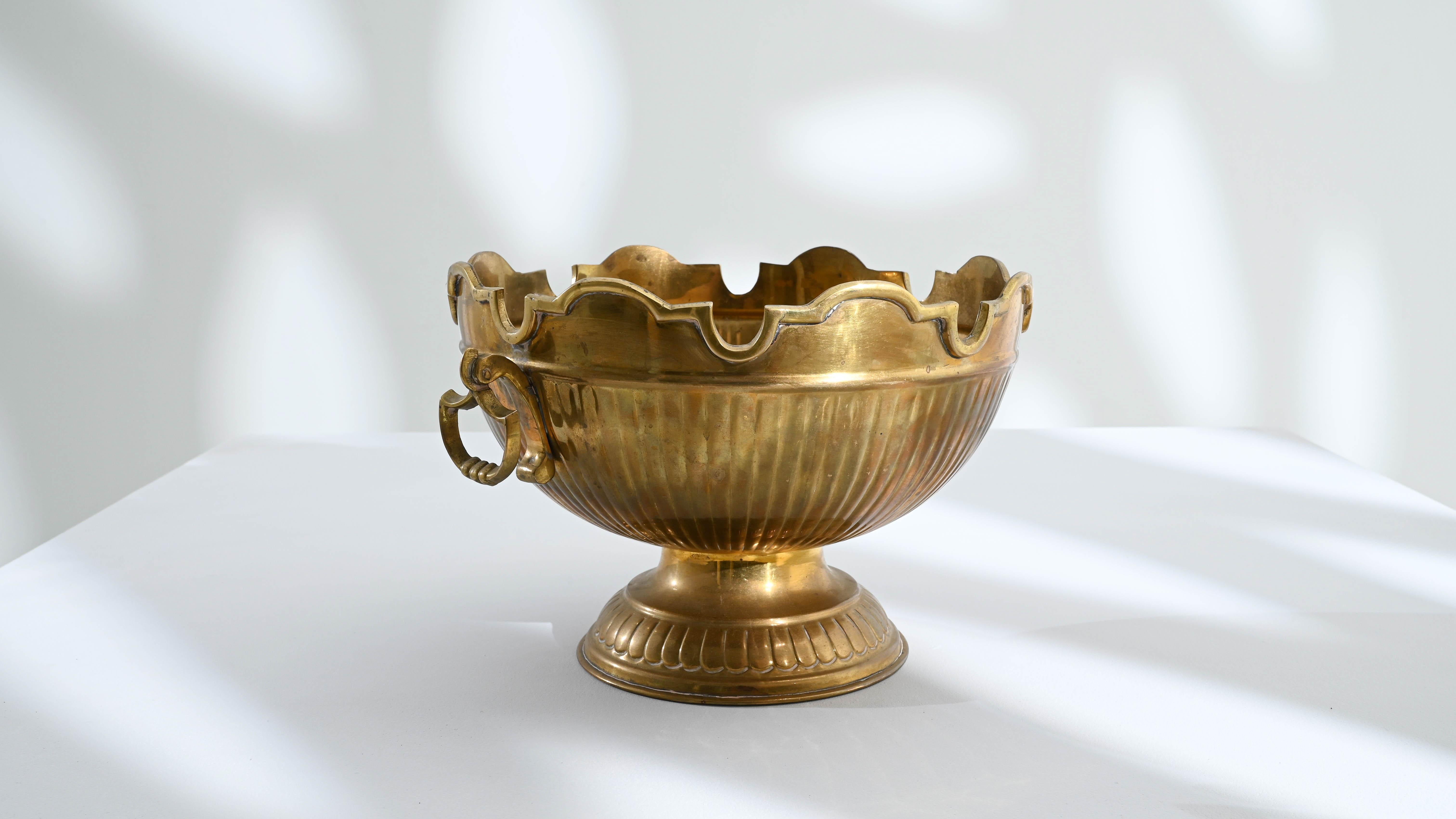 20th Century French Brass Ice Bucket  3