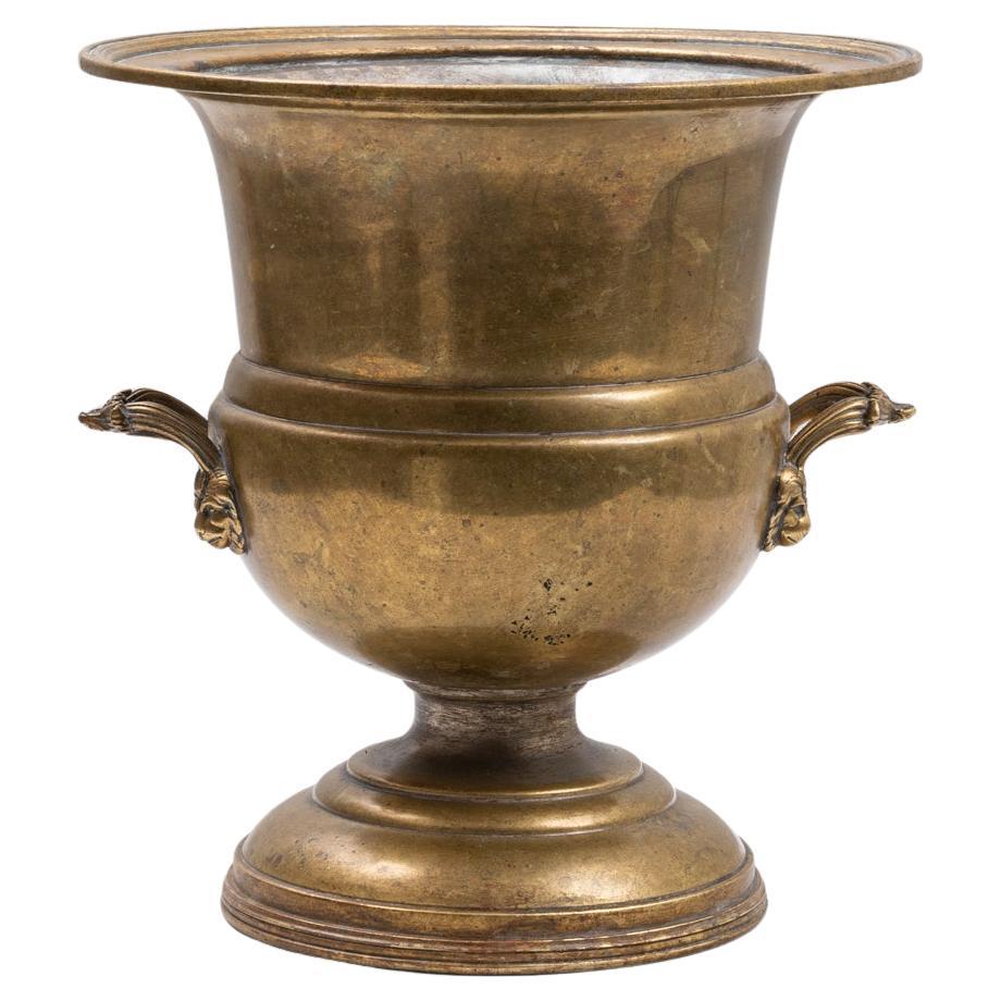 20th Century French Brass Ice Bucket