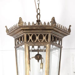20th Century French Brass Lantern