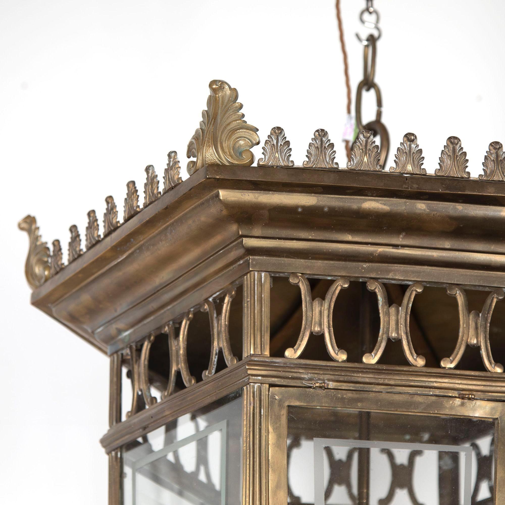 20th Century French Brass Lantern For Sale 2