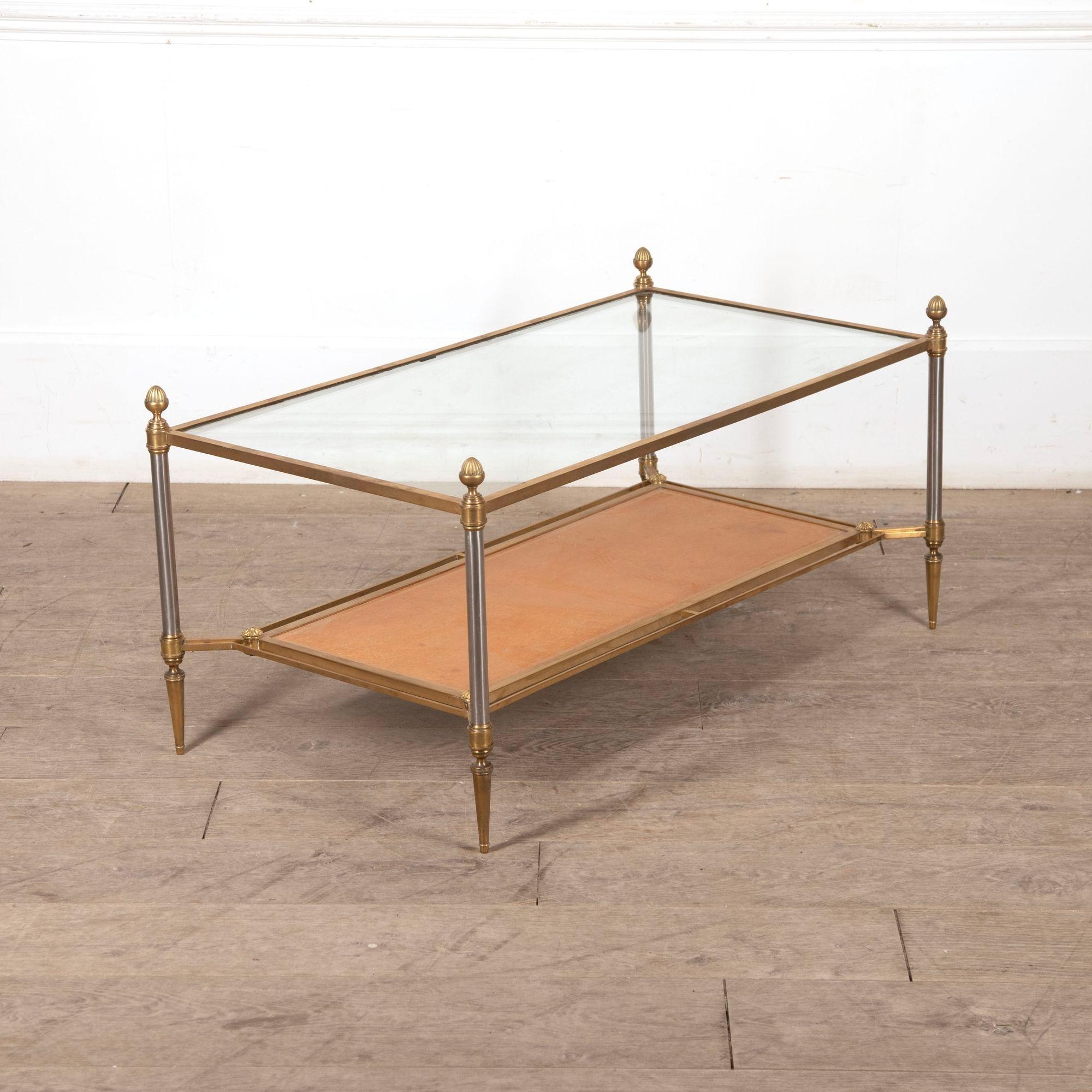 Table basse en laiton du 20e siècle Bon état - En vente à Gloucestershire, GB