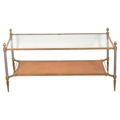 Table basse en laiton du 20e siècle