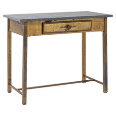 20th Century French Brass Occasional Table with Marble Top 20th Century French Brass Occasional Table with Marble Top