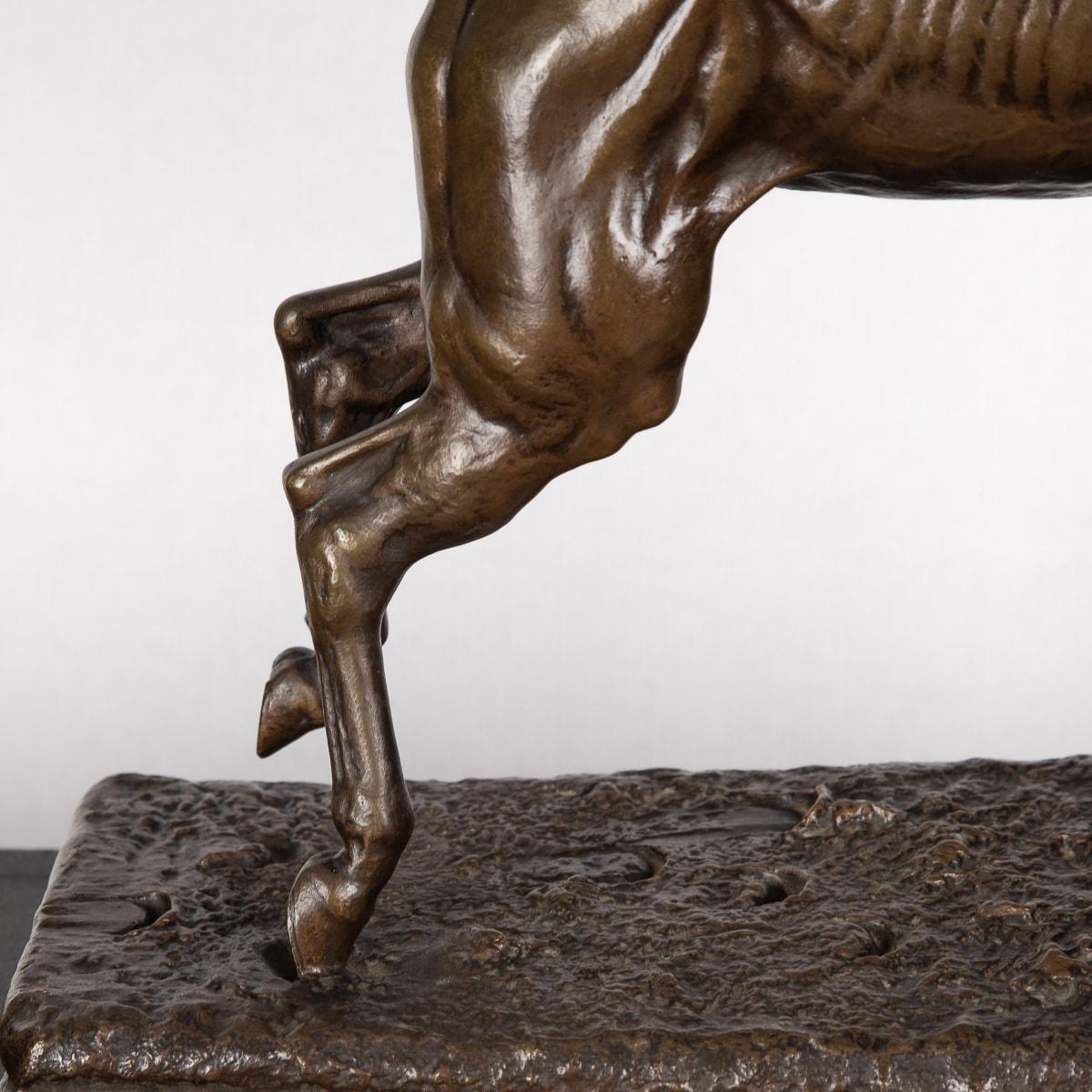 20th Century, French Bronze of Jockey & Horse Jumping a Fence, C.1900 14