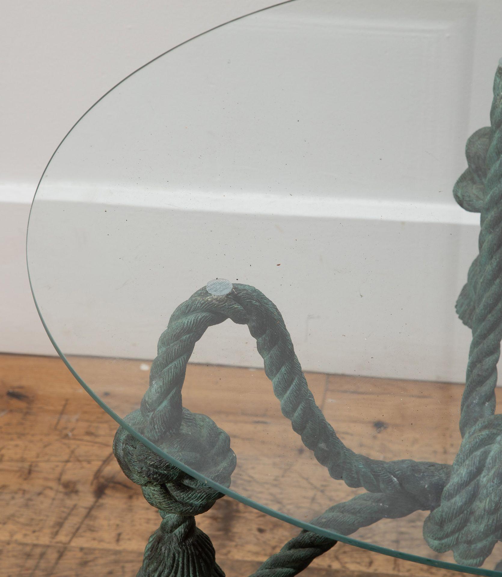 20th Century French Bronze Rope Tasselled Table For Sale 3