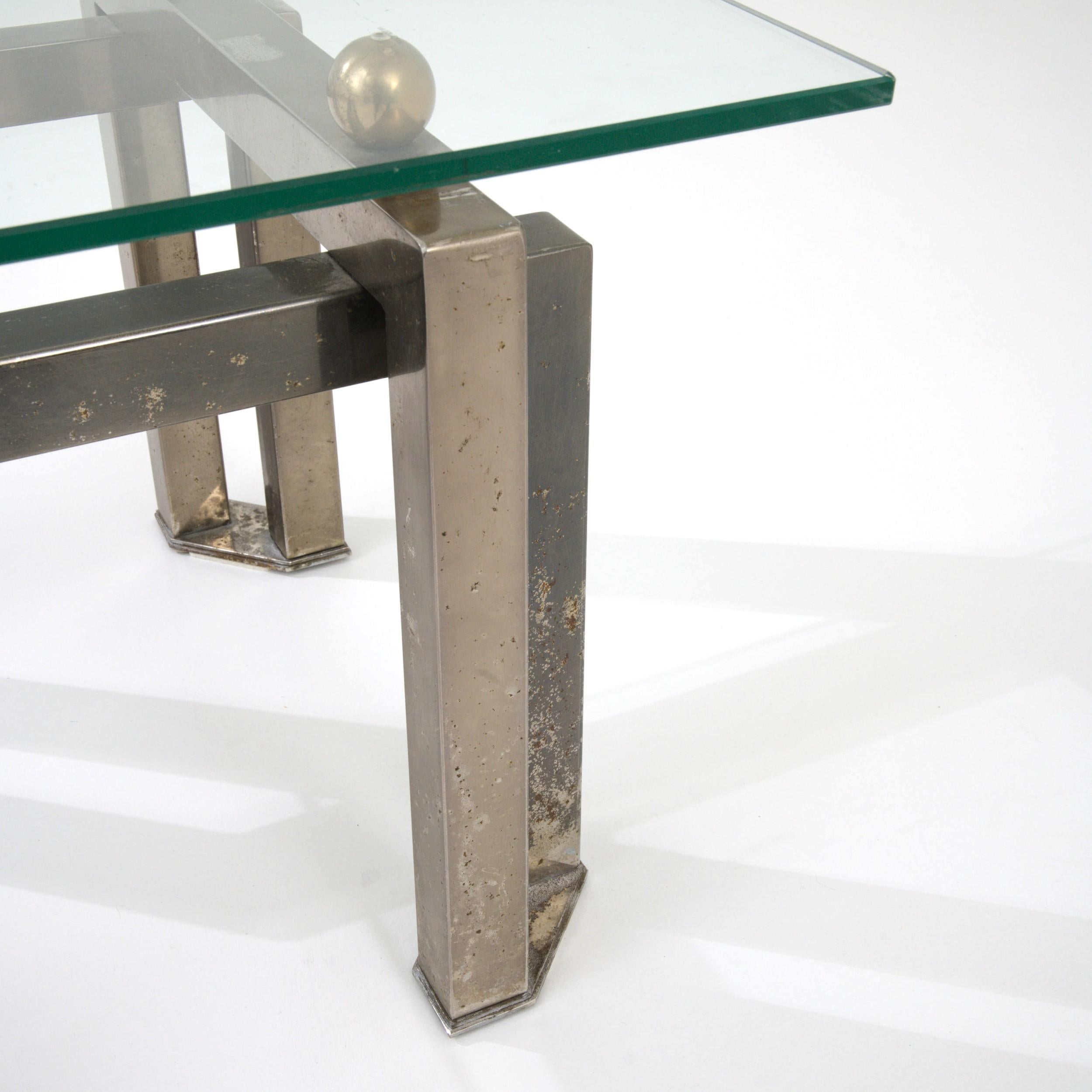 20th Century French Brutalist Coffee Table For Sale 3