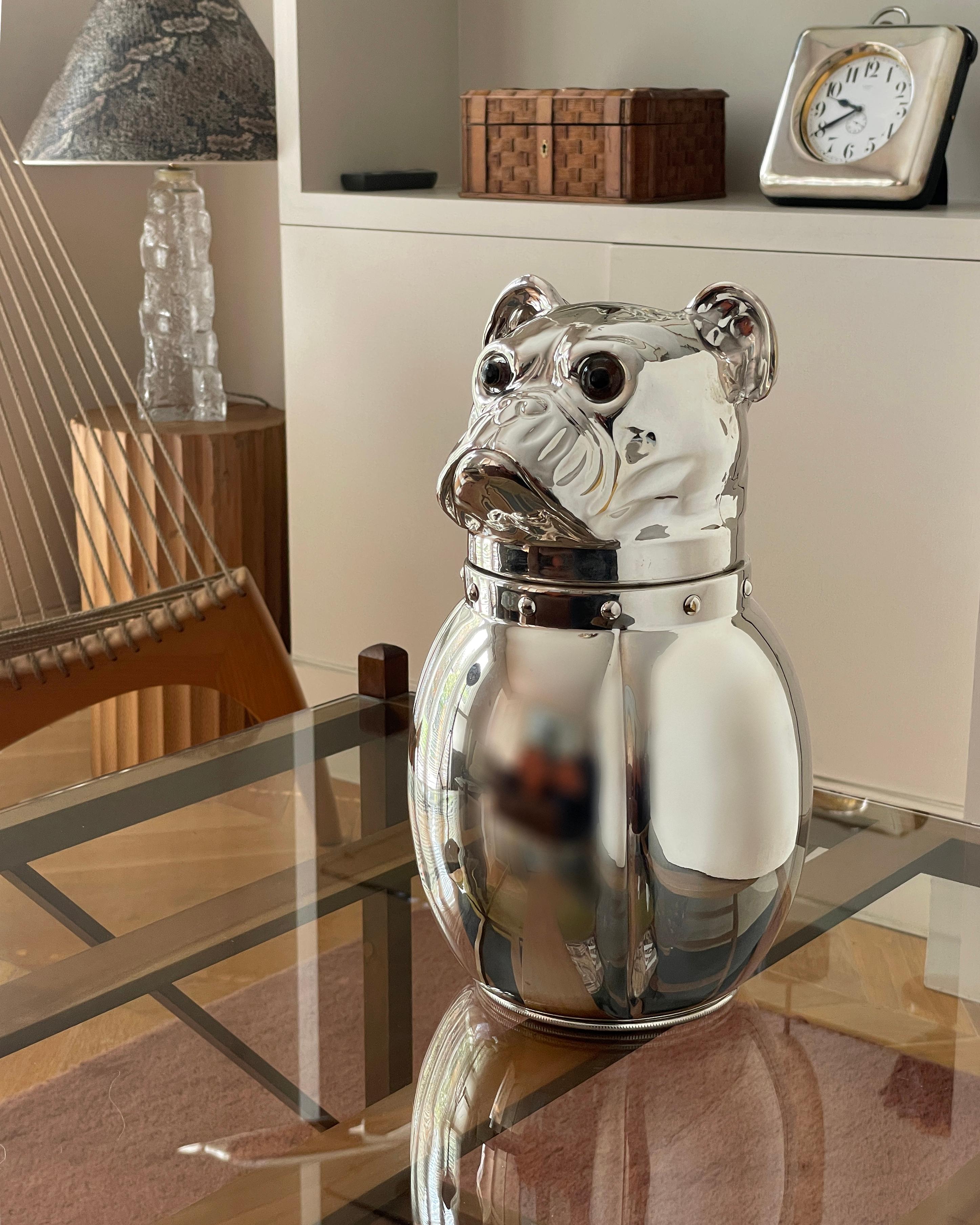 french bulldog wine glass