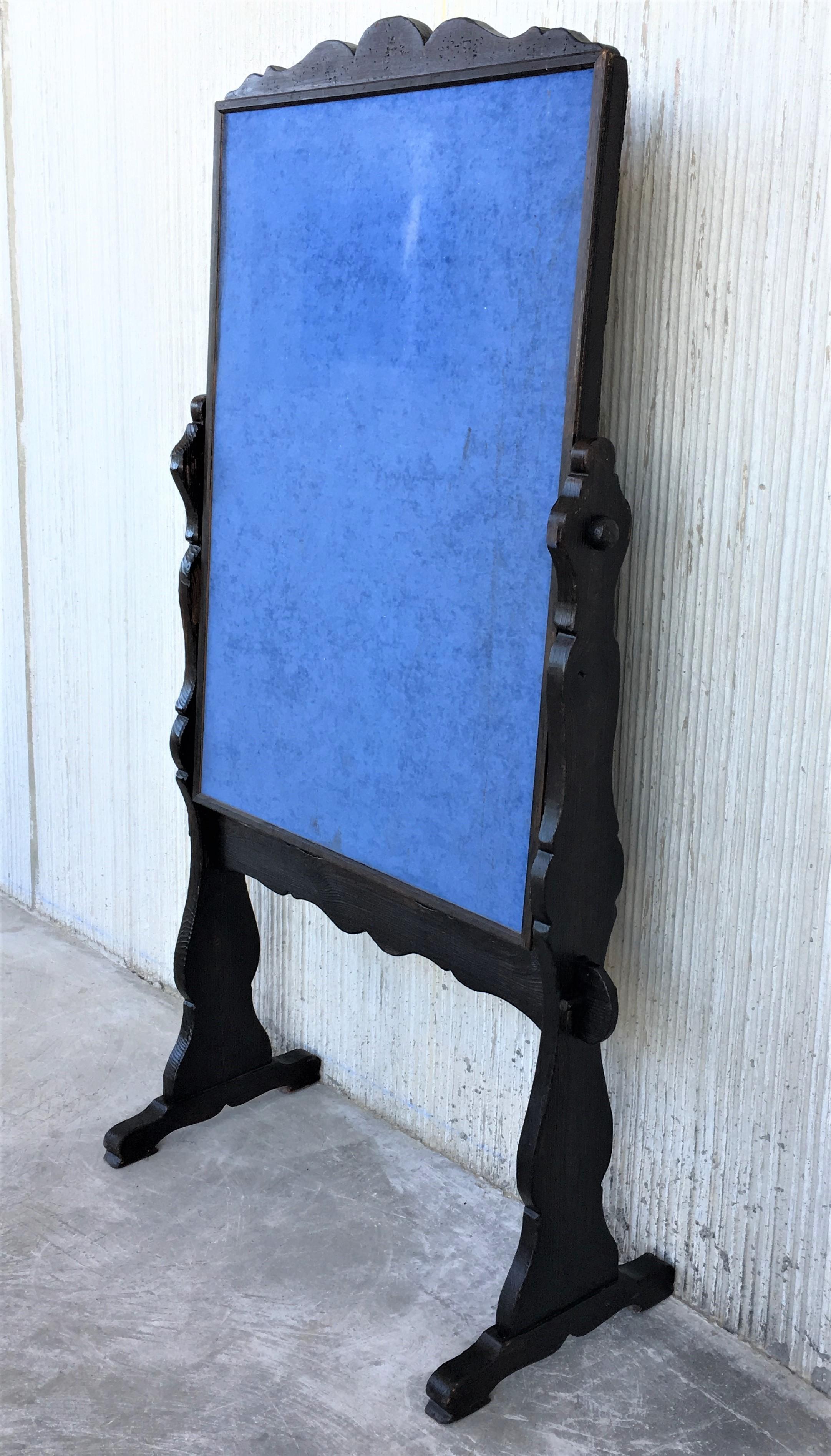 Spanish Colonial 20th Century French Bulletin Board with Lyre Legs Style For Sale