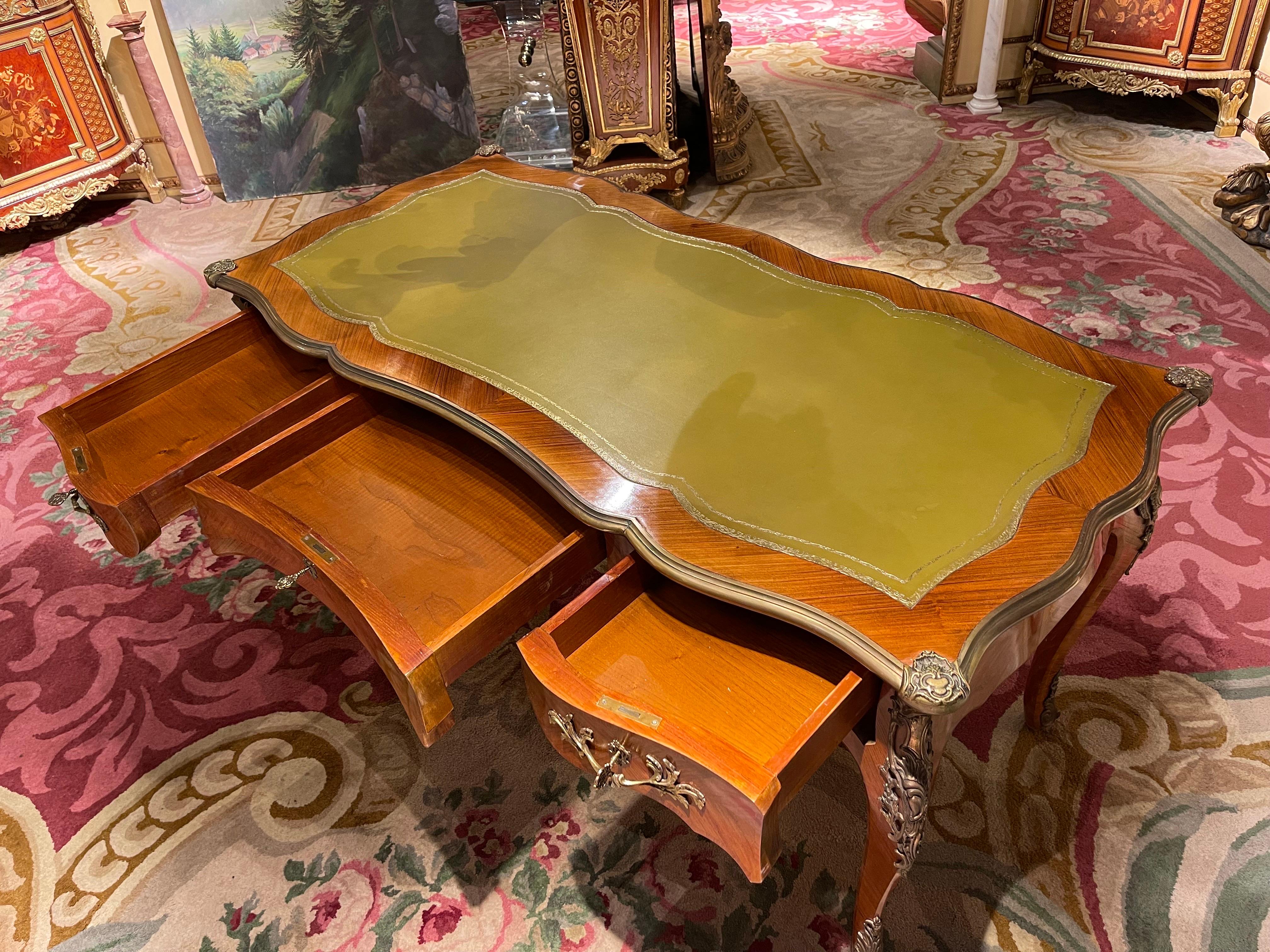 20th Century French Bureau Plat/ Writing Desk For Sale 4