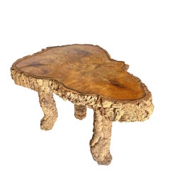 20th Century French Burr Wood Coffee Table