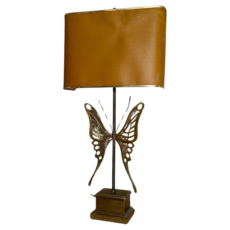 Hollywood Regency Handcrafted Brass Butterfly Napkin Holder Table /  Serveware