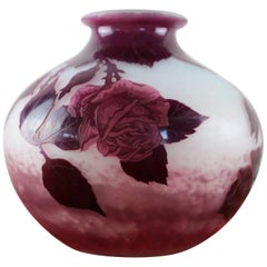 vase camée Art Nouveau du 20ème siècle français par André Delatte pour Nancy