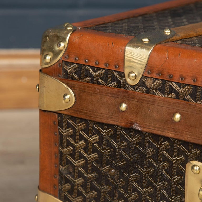 20th Century French Cabin Trunk Trunk By Goyard, c.1900 For Sale 15