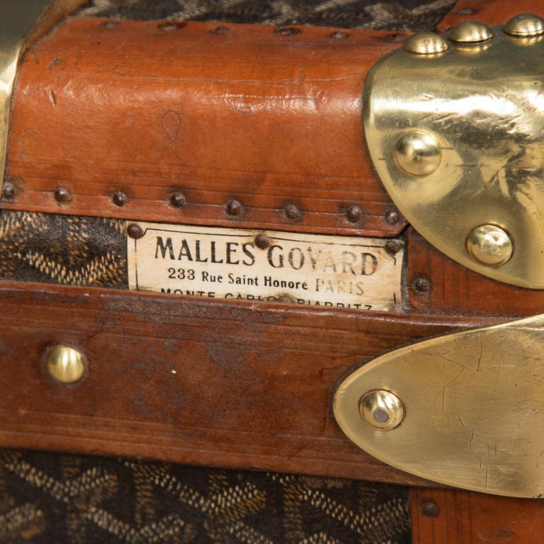 20th Century French Cabin Trunk Trunk By Goyard, c.1900 For Sale 16