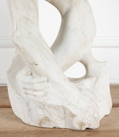 20th Century French Carrera Marble Sculpture