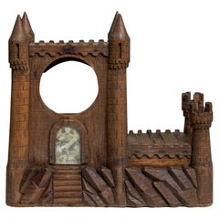 20th Century French Carved Castle Model
