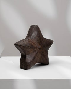20th Century French Carved Wooden Star Decoration