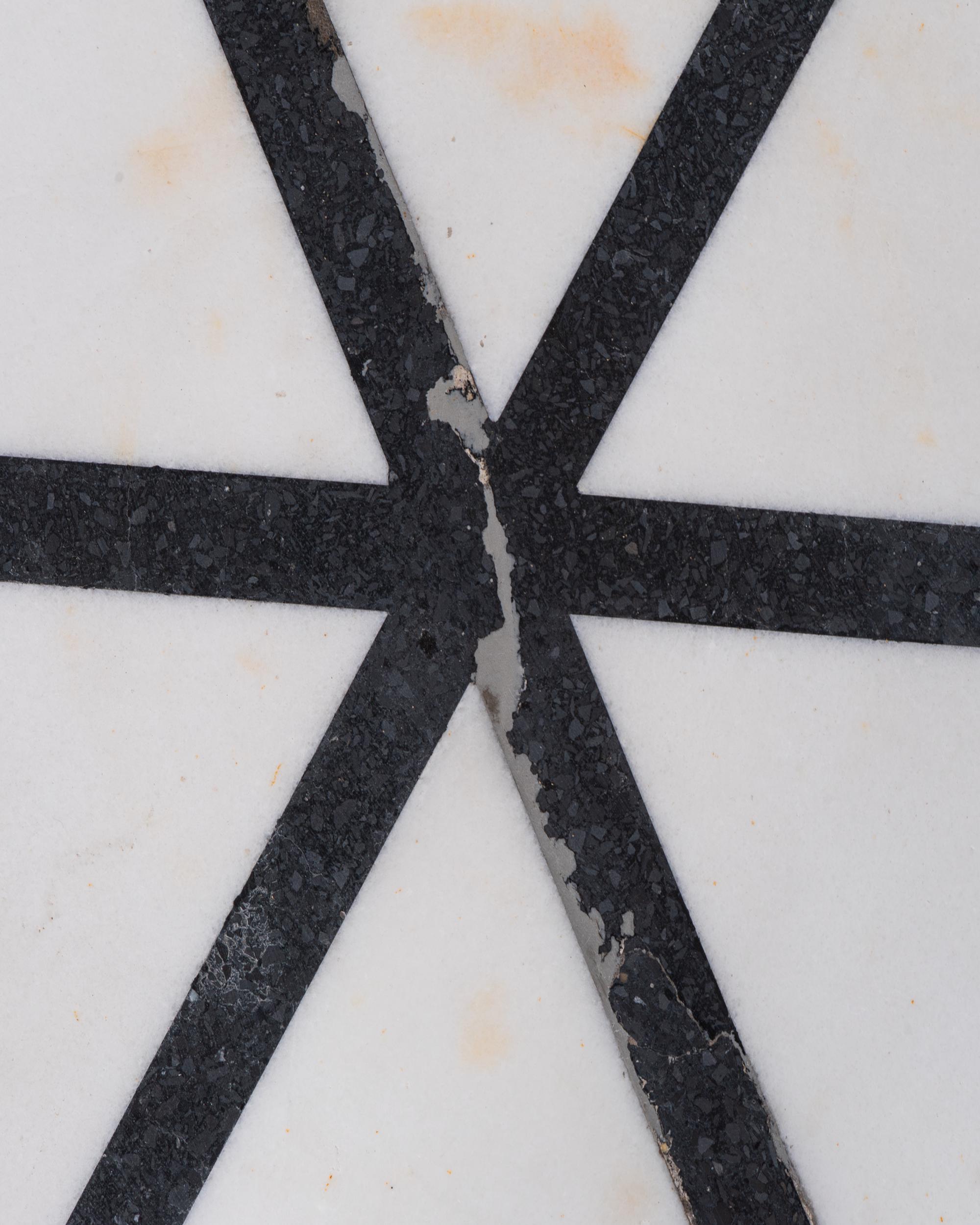 20th Century French Cast Iron Bistro Table With Marble Top For Sale 8