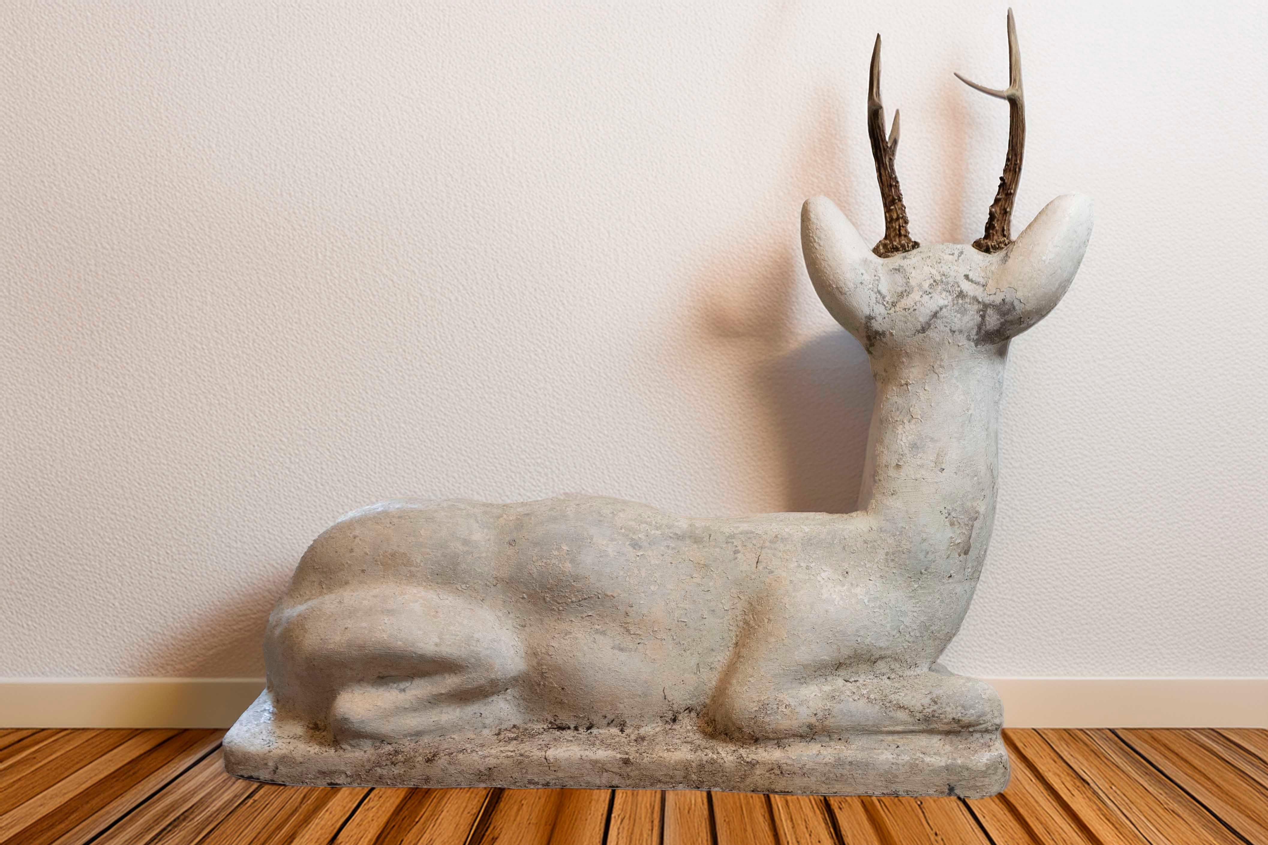 20th Century French Cement Deer For Sale 2