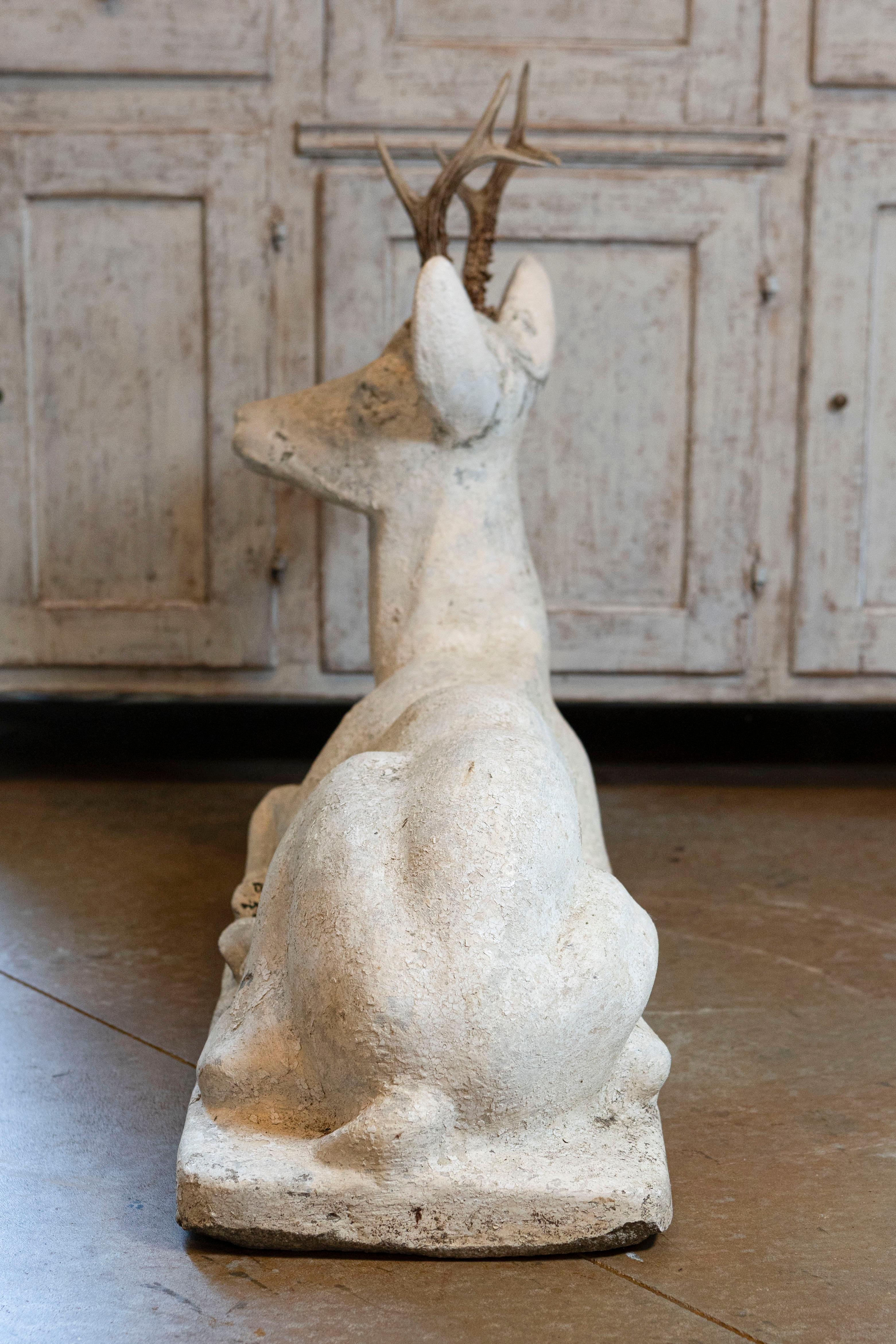20th Century French Cement Deer For Sale 3