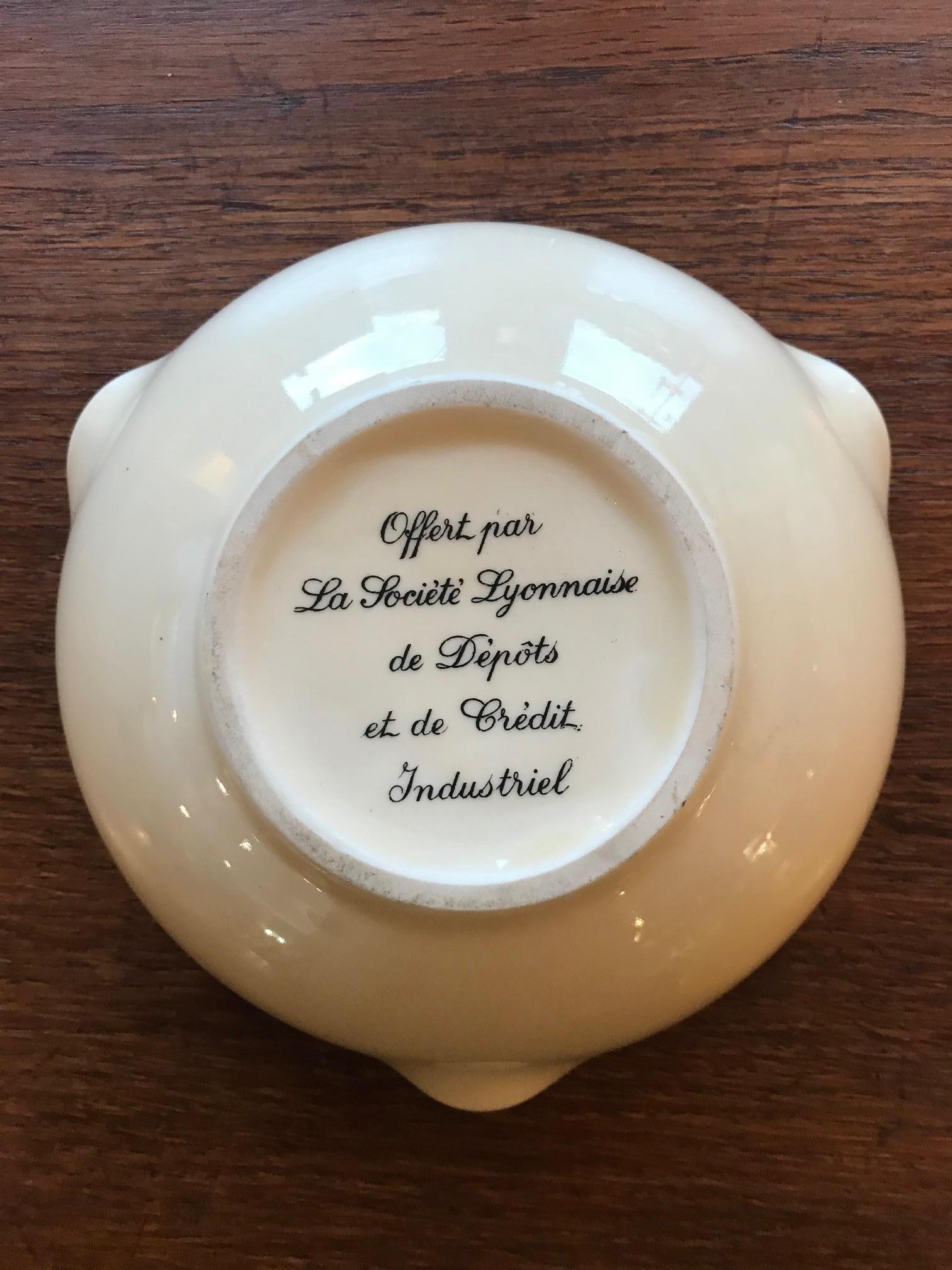 20th Century French Ceramic Ashtray, 1950s For Sale 1