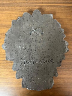 20th century French Ceramic Bouquet of Flowers Wall Decoration