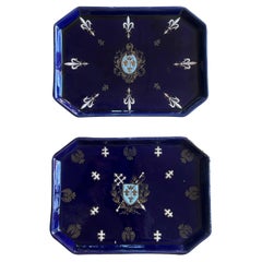 20th Century French Ceramic Centrepiece Plates