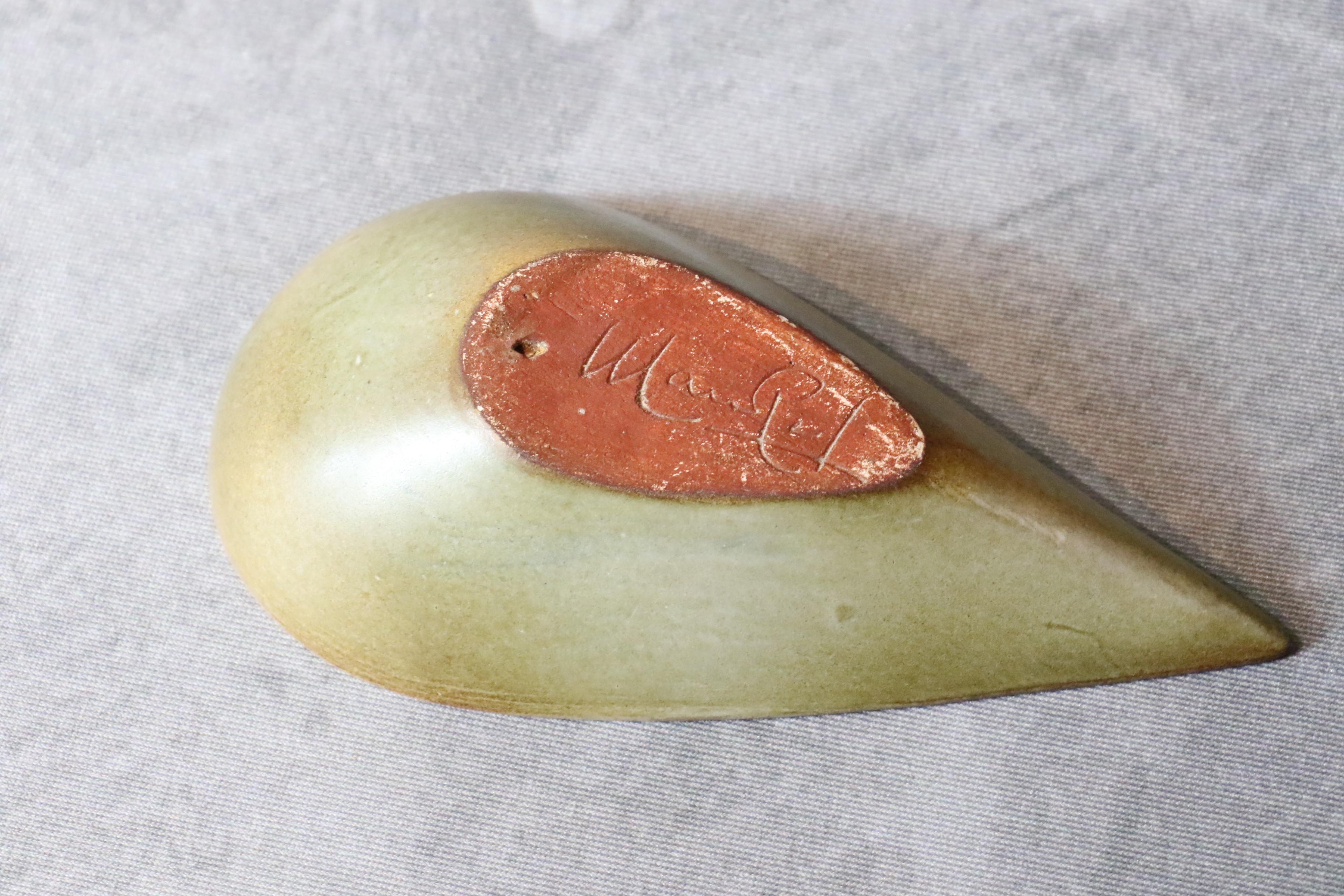 Smaltato Tazza in ceramica francese del XX secolo di Rene Maurel, anni '70, Vallauris AM, Era Capron in vendita