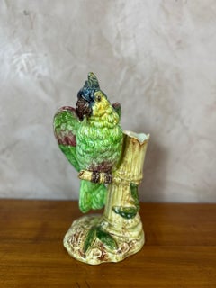 20th century French Ceramic Parrot Vase, 1920s