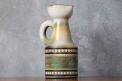 20th Century French Ceramic Pitcher by René Maurel, 1965, Animal Decoration