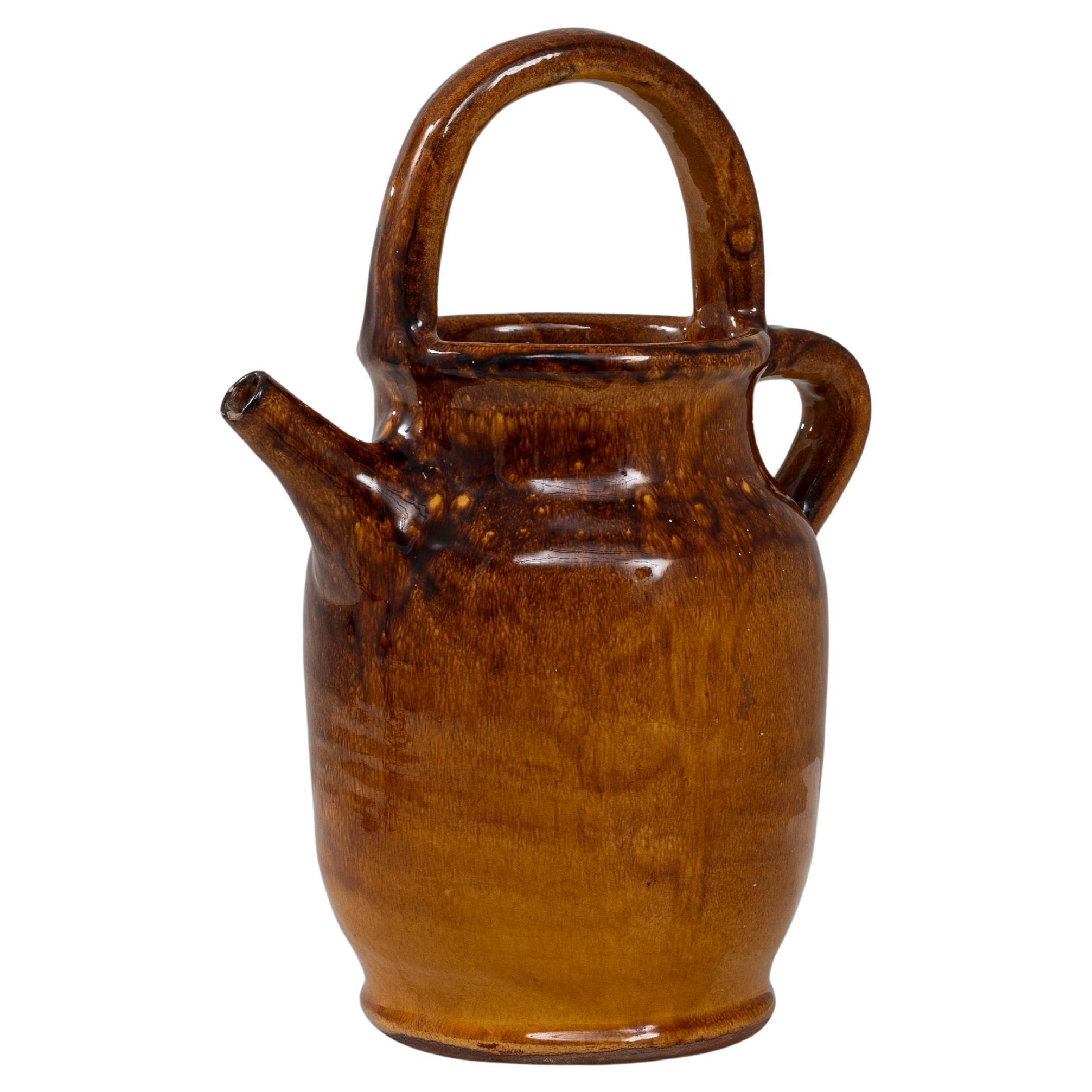20th Century French Ceramic Pitcher