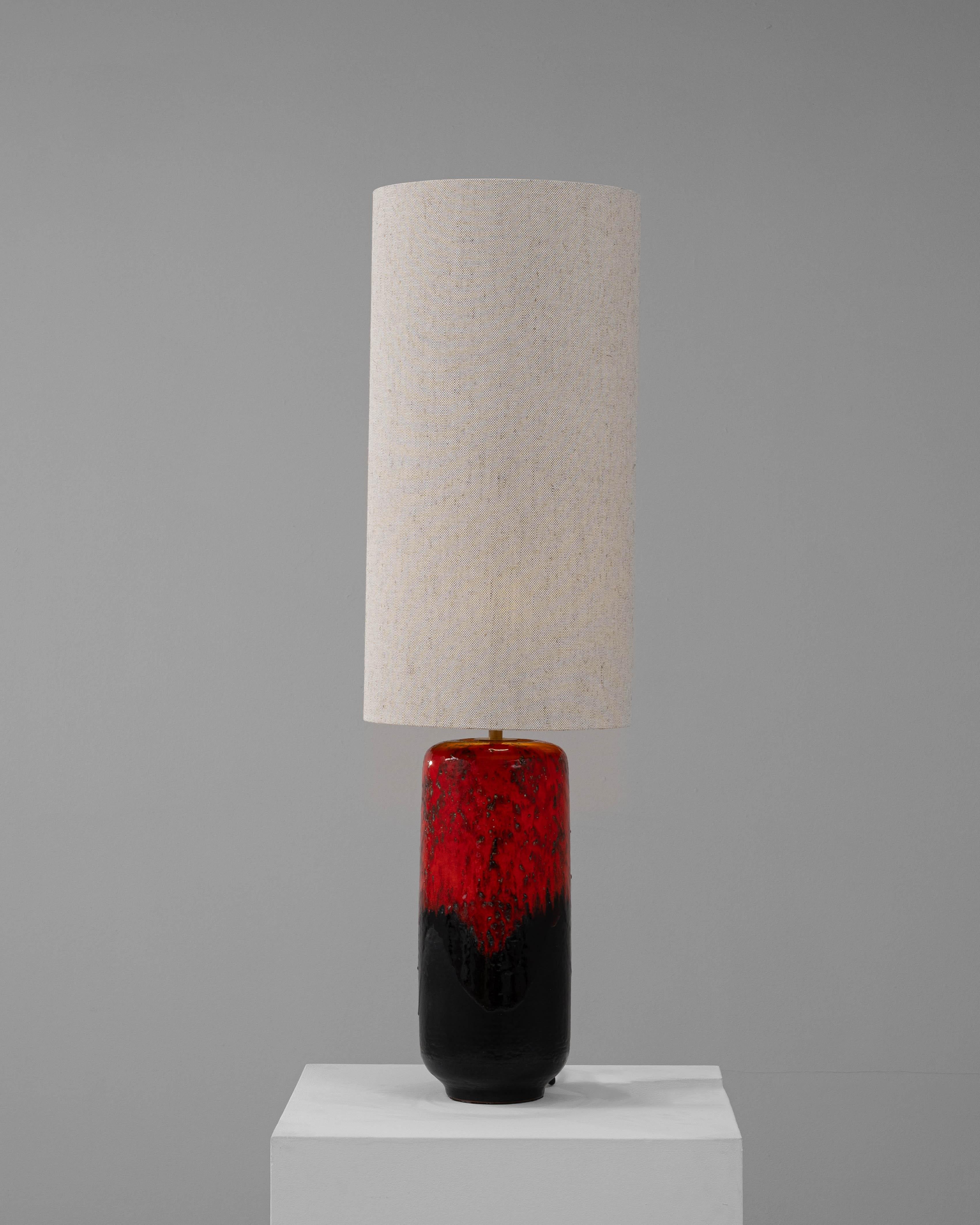 Lampe de table en céramique française du 20e siècle en vente 1