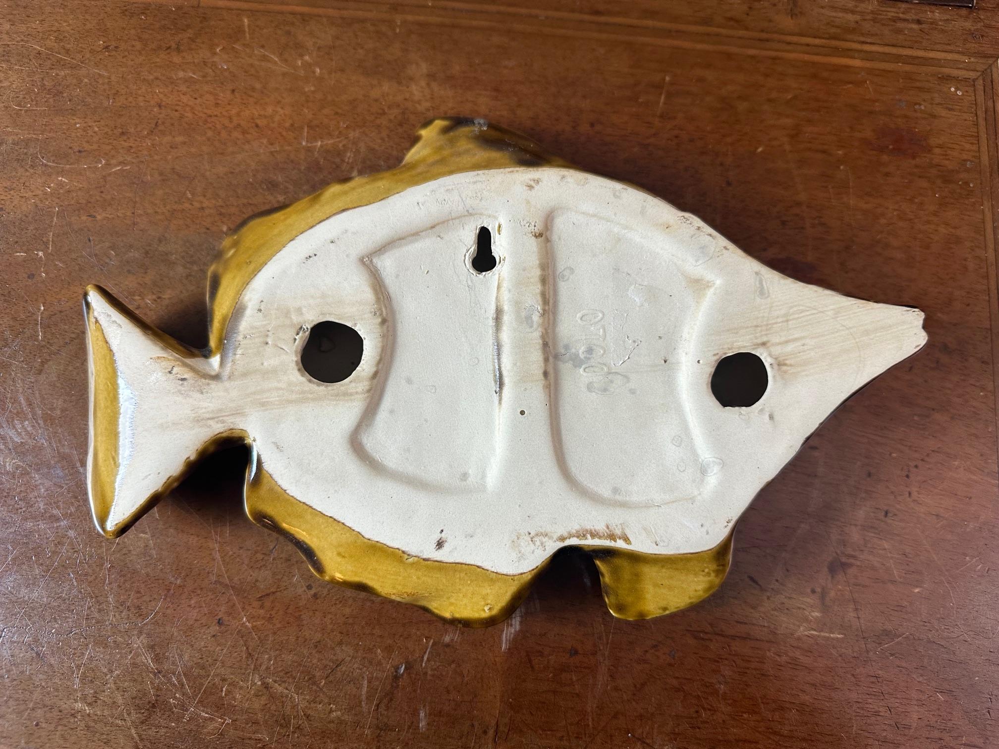 Ensemble de 4 poissons de Vallauris en céramique française du 20e siècle, 1970 en vente 6