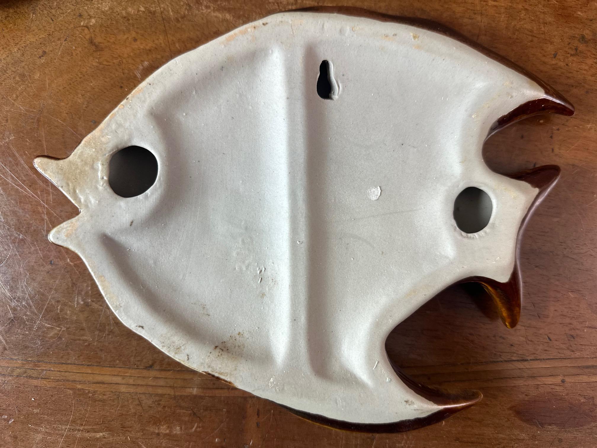 Ensemble de 4 poissons de Vallauris en céramique française du 20e siècle, 1970 en vente 7