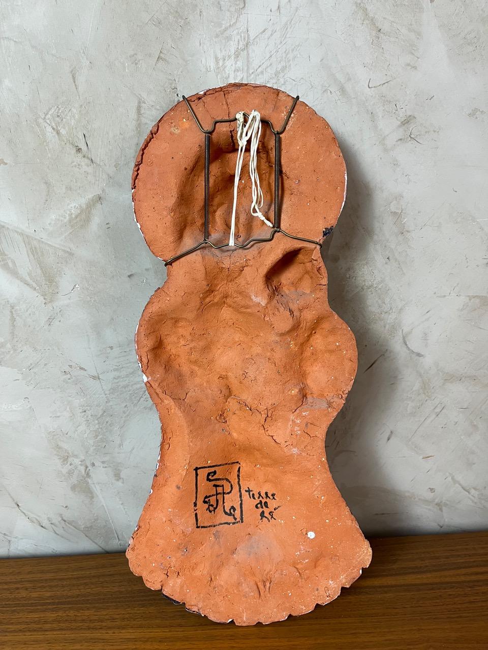 French Provincial 20th century French Ceramic Virgin Statue, 1960s For Sale